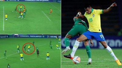 Exhibición de Reinier con Brasil en el Preolímpico