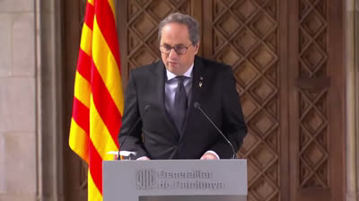 Quim Torra anuncia elecciones anticipadas en Catalunya