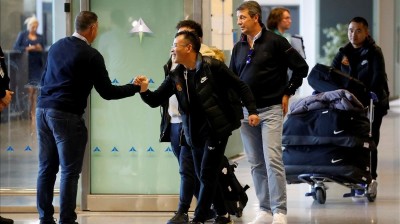 Llega a España el equipo de fútbol chino de Wuhan
