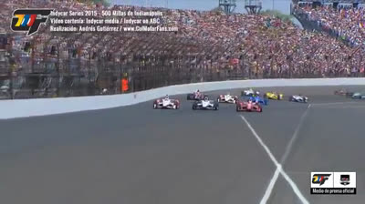 Juan Pablo Montoña en las 500 millas de Indianápolis 