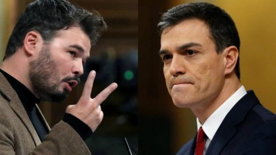 Rufián presiona y Sánchez rectifica: Habrá mesa de diálogo con la Generalitat