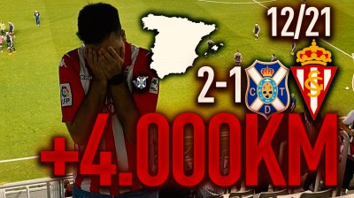 VIAJO +4000 KM para ver como nos HUMILLAN | TENERIFE 2-1 SPORTING de GIJÓN | LIGA SMARTBANK 2019/2020