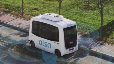 This is the autonomous bus that will travel the UAM