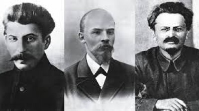 The war between Lenin, Stalin and Trotsky