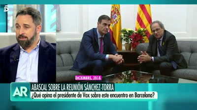 Santiago Abascal: "It will be the meeting of an illegitimate president with an illegal president"