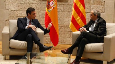 Sánchez and Torra open to dialogue to seek agreements
