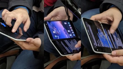 First images of Microsoft Surface Duo, nice phone poor interface