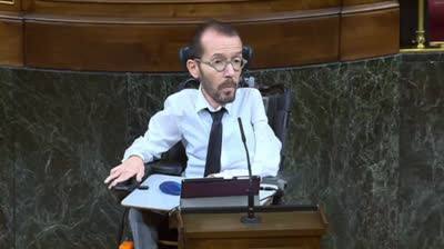 Pablo Echenique: "Position of the right wing in relation to euthanasia is that Ramón Sampedro is screwed"