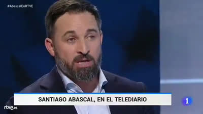 Santiago Abascal en TVE: "Creemos en las devoluciones en caliente, en frío y en templado"