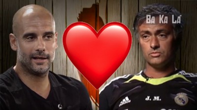 Guardiola and Mourinho at First Dates. The most romantic thing you'll see this Valentine's Day
