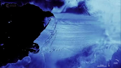 An iceberg the size of Malta breaks off from an Antarctic Glacier