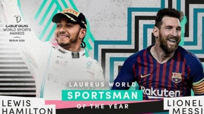 Lewis Hamilton comparte el premio Laureus con Leo Messi