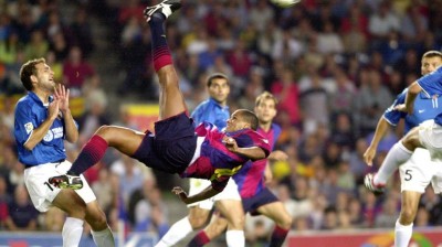 Rivaldo's Bicycle kick team against Valencia