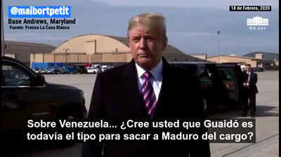 Donald Trump reaffirms his support for Juan Guaidó