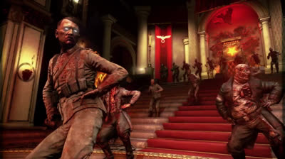 Hitler zombie dancing to celebrate Zombie Army 4