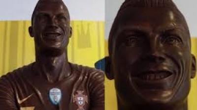 Crean una figura de Cristiano Ronaldo… ¡De chocolate!