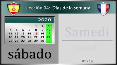 Days of the Week in French - Lesson 4