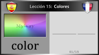 Los colores en francés - Lección 15