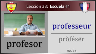 La escuela en francés - Lección 33 (Parte 1)