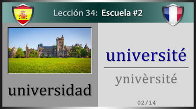 La escuela en francés - Lección 34 (Parte 2)