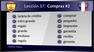 Shopping in French - Lesson 37 (Part 2)