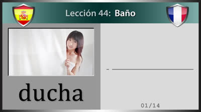 Zonas del baño en francés - Lección 44