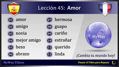 El amor en francés - Lección 45