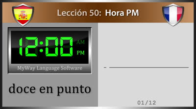 The Hours in French - Lesson 50 (Part 2)