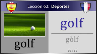 Los deportes en francés - Lección 62
