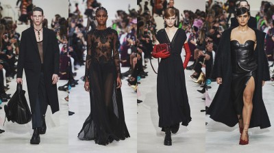 All on black and a little bit of red Valentino