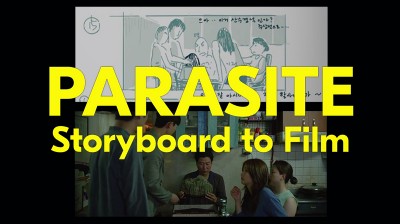Le storyboard du film Parasite