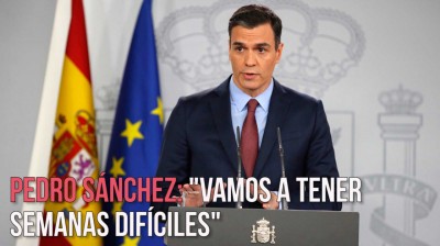 Pedro Sánchez: "We are facing a health emergency that we are going to overcome"