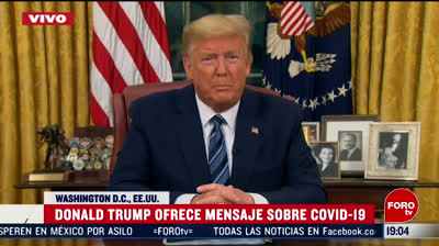 Donald Trump suspende los viajes procedentes de Europa a Estados Unidos por el Coronavirus