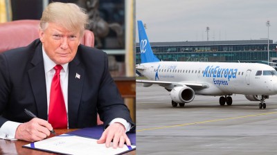 Donald Trump closes air traffic between the US and Europe