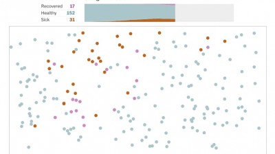 Simulación Coronavirus - Explicación Gráfica Cuarentena