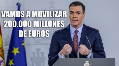 El Gobierno movilizará 200.000 millones de Euros para paliar impacto del Coronavirus