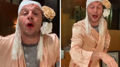 Joaquin passes the quarantine to the rhythm of Bamboleo