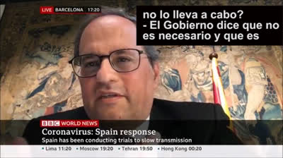 Las polémicas palabras de Quim Torra en la BBC - Subtítulos