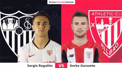 Sevilla (Reguilón vs Athletic Club (Gorka Guruzeta) #LaLigaSantanderChallenge ft Ibai Llanos