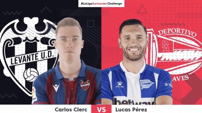 Levante (Carlos Clerc) vs Deportivo Alavés (Lucas Pérez) #LaLigaSantanderChallenge ft Ibai Llanos