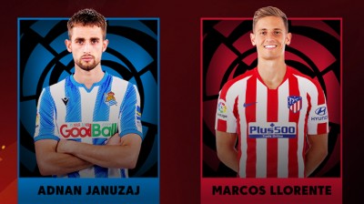 Atletico Madrid (Llorente) vs Real Sociedad (Januzaj) #LaLigaSantanderChallenge ft Ibai Llanos