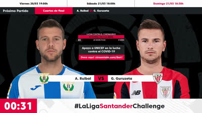 Leganés (A. Ruibal) vs Athletic Club (G. Guruzeta) #LaLigaSantanderChallenge ft Ibai Llanos