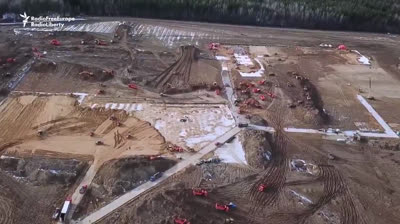 Russia builds an emergency hospital south of Moscow