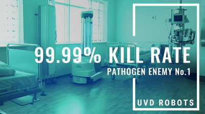 Robot that kills viruses with ultraviolet light
