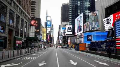 This is how Times Square rises during the quarantine