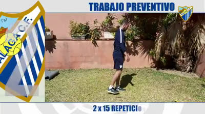 Home training with Malaga CF