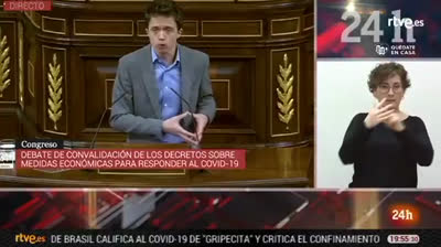 Iñigo Errejón: "No comparto la posición de los que quieren hacerle la guerra al gobierno, en lugar de al virus"