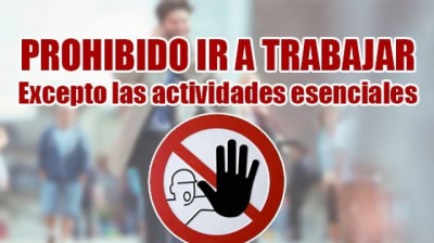 El Gobierno paraliza las actividades no esenciales