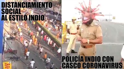 Videos de la India en cuarentena por el coronavirus