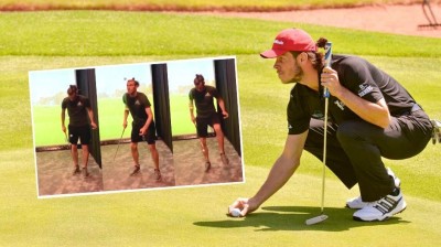 Gareth Bale pasa su tiempo durante la cuarentena… ¡Jugando al golf!